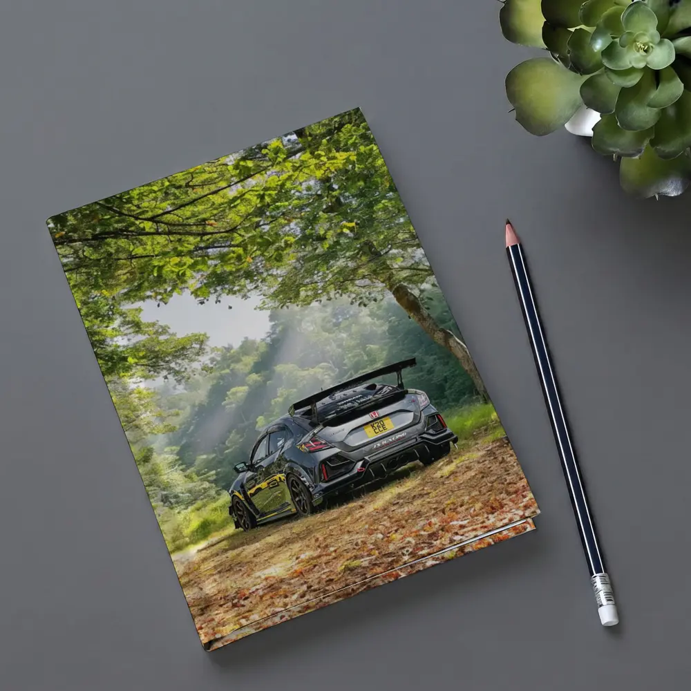 Honda Civic Type R Forest Road Scene – Notebooks