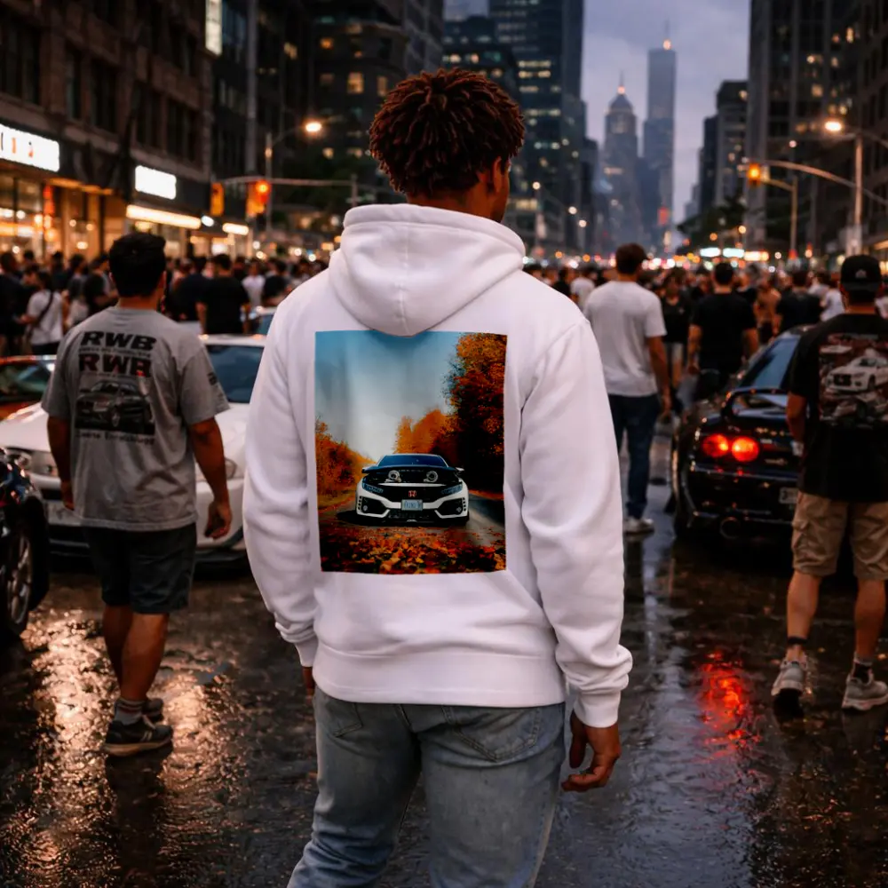 Honda Civic Type R Twin Turbo Autumn Road – Hoodies