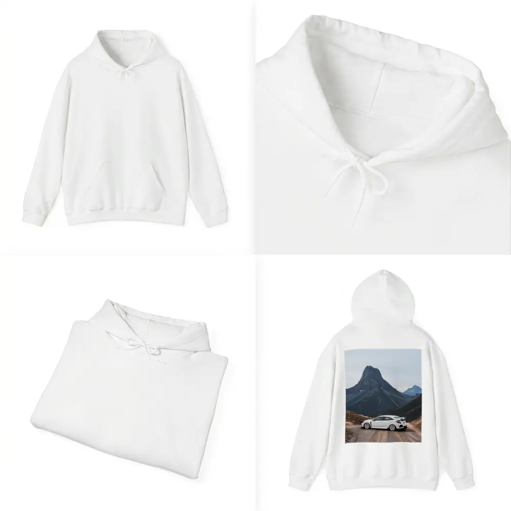 Honda Civic Type R Mountain Road White – Hoodies