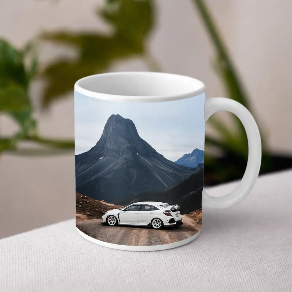 Honda Civic Type R Mountain Road White – Mugs