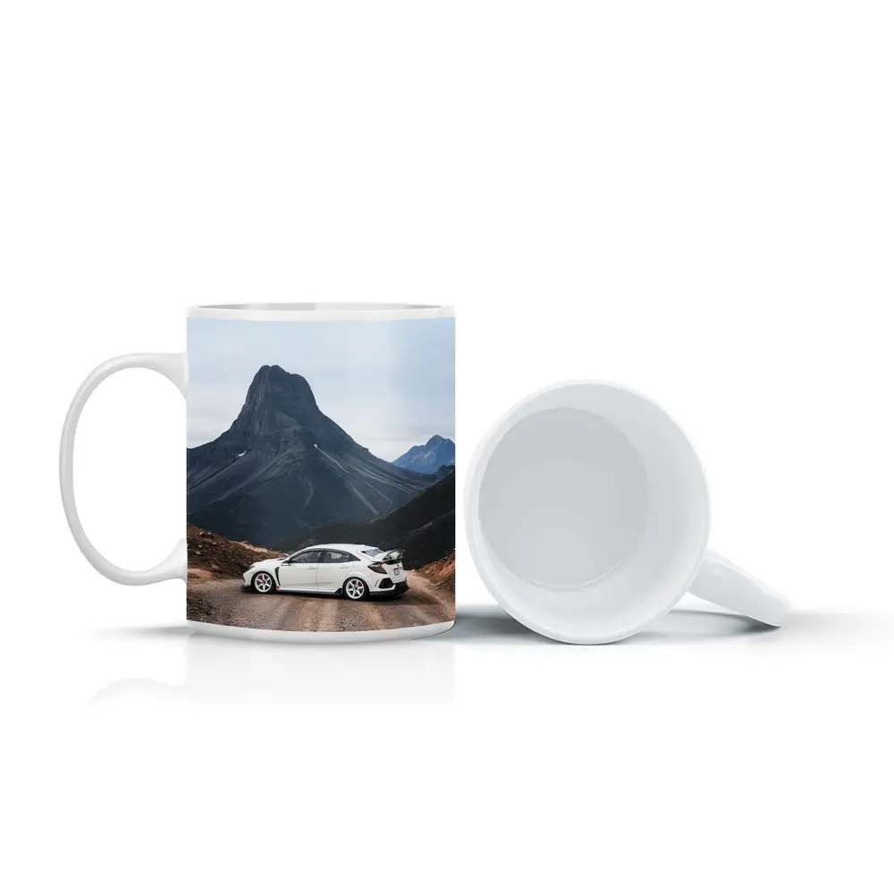 Honda Civic Type R Mountain Road White – Mugs