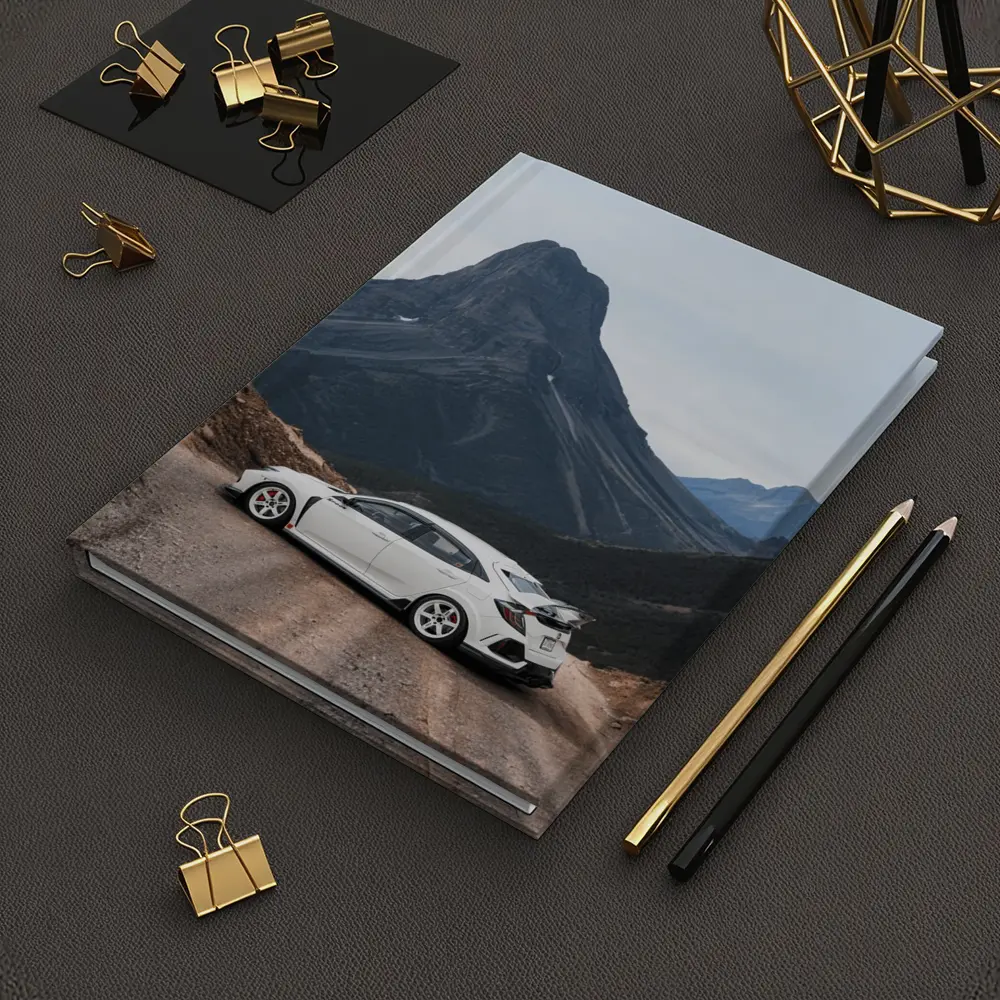 Honda Civic Type R Mountain Road White – Notebooks