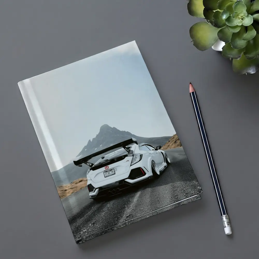 Honda Civic Type R White Mountain Road – Notebooks