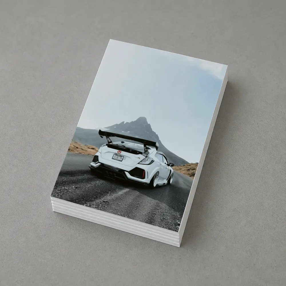 Honda Civic Type R White Mountain Road – Postcards