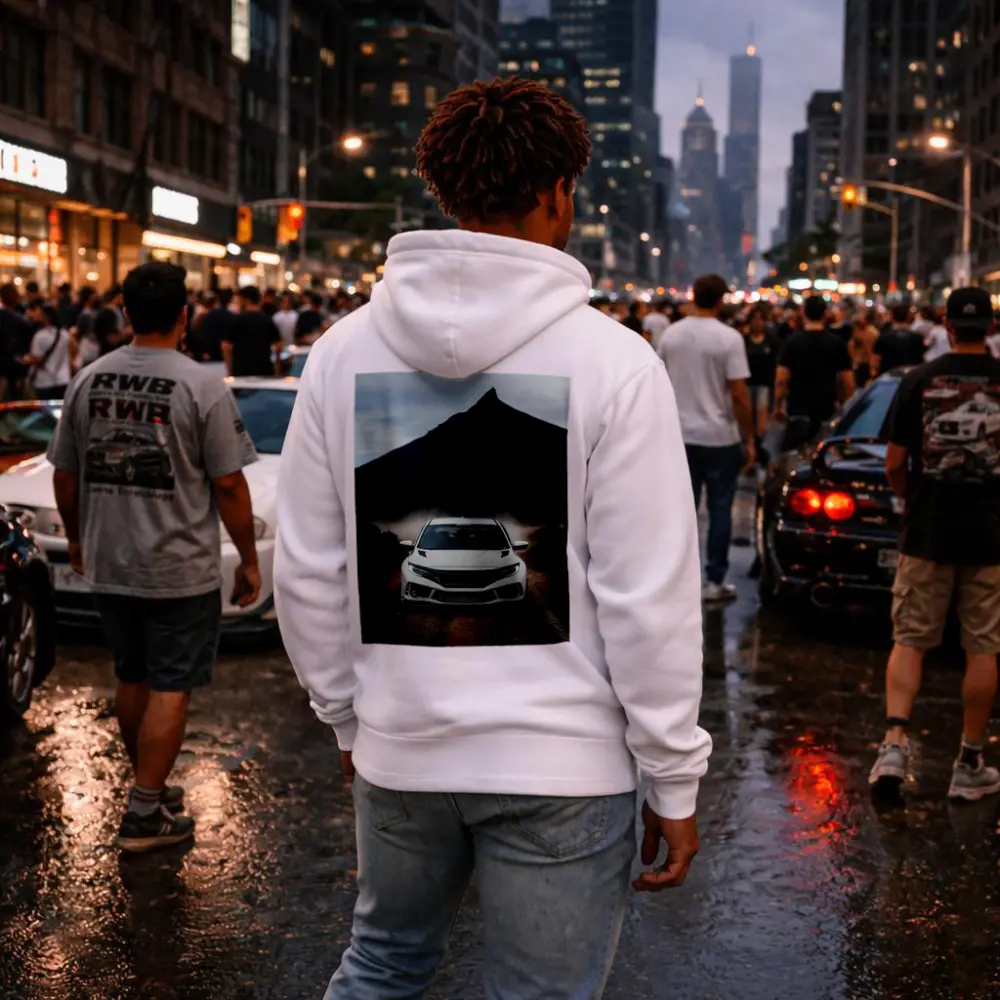 Honda Civic Type R White Mountain Road – Hoodies