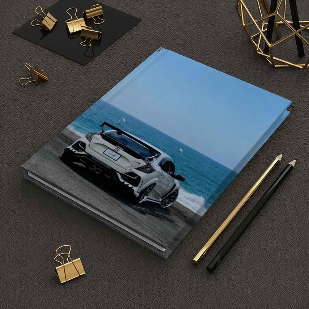 Honda Civic Type R White Ocean Background – Notebooks