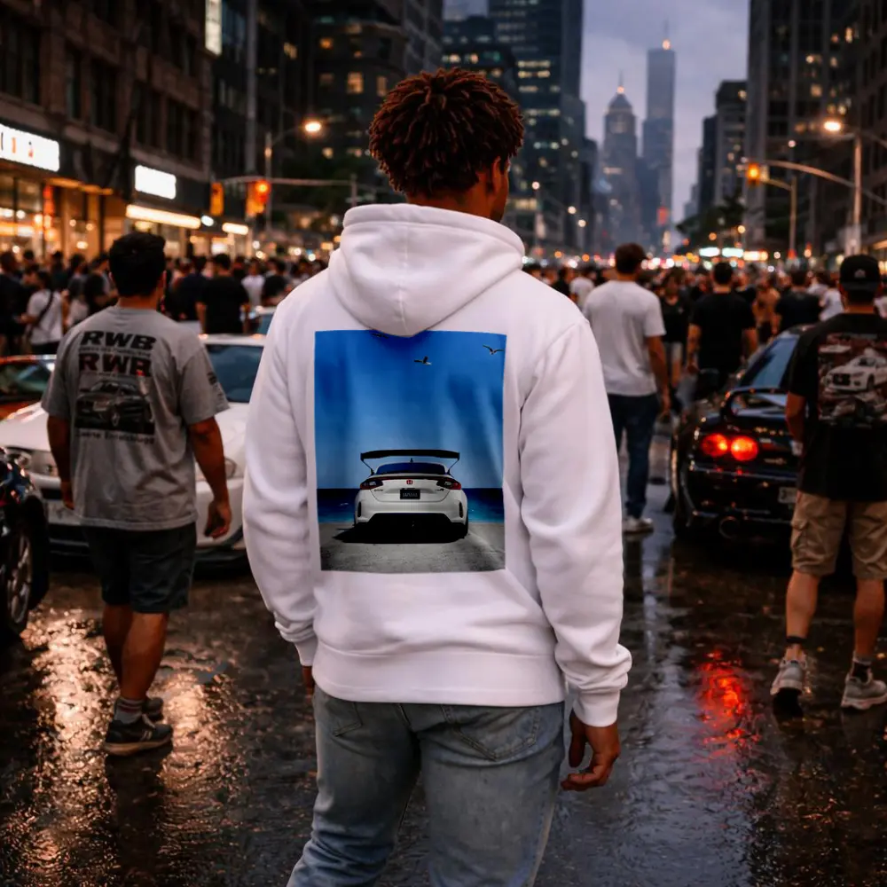 Honda Civic Type R Rear Ocean View – Hoodies