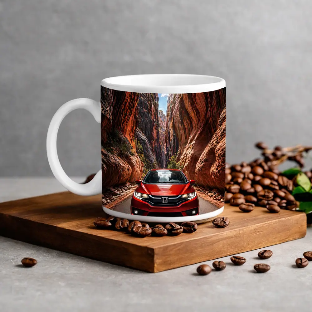 Honda Fit Red Canyon Road Drive – Mugs