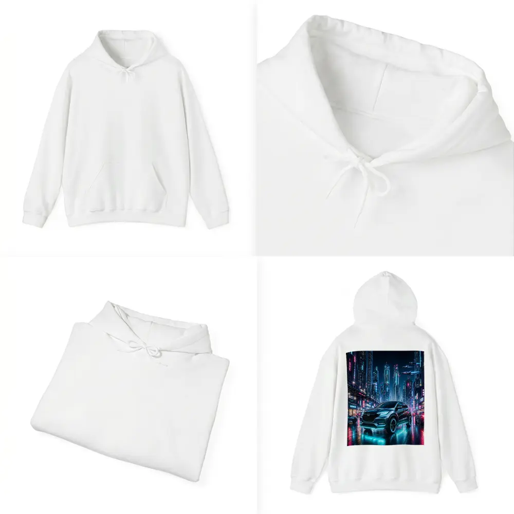 Honda HR-V Cyberpunk Neon City Night – Hoodies
