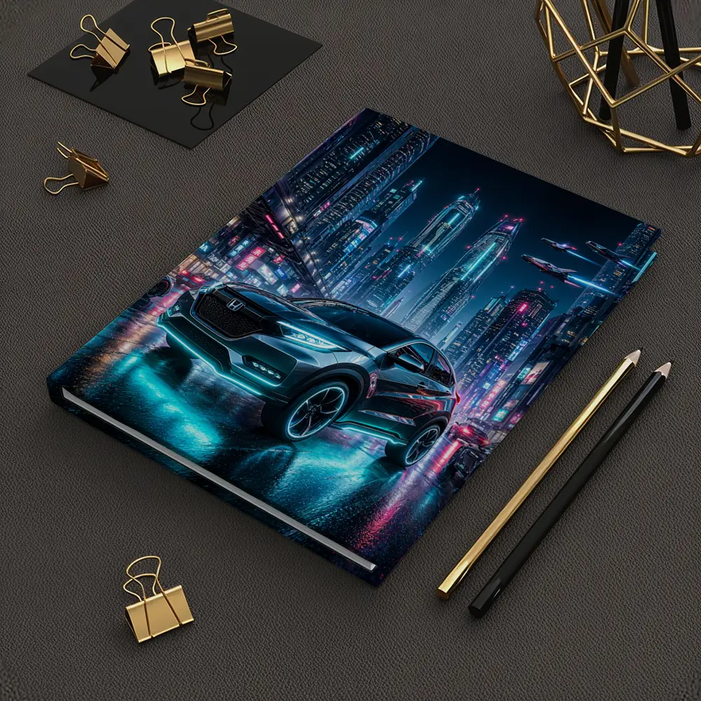 Honda HR-V Cyberpunk Neon City Night – Notebooks