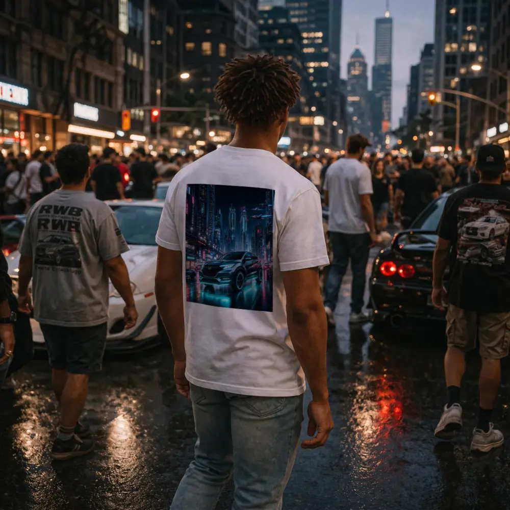 Honda HR-V Cyberpunk Neon City Night – T-Shirts