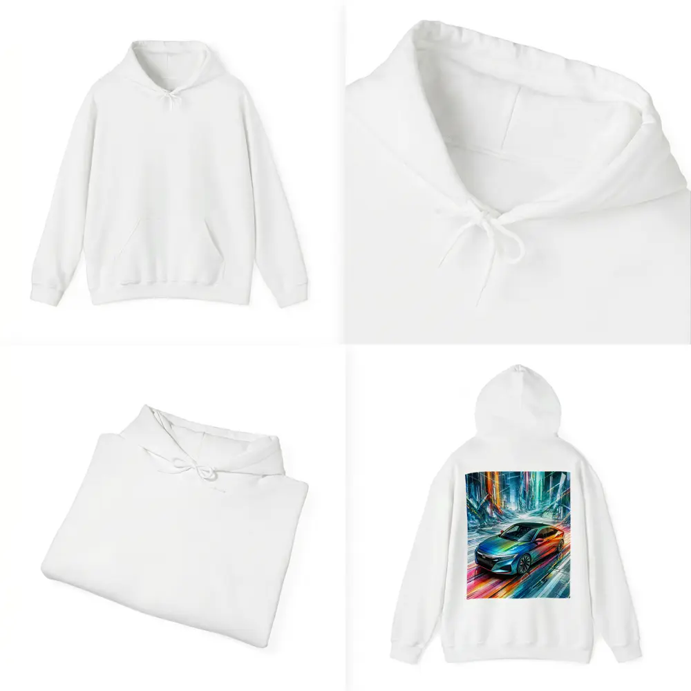Honda Insight Colorful Abstract Futuristic City Art – Hoodies