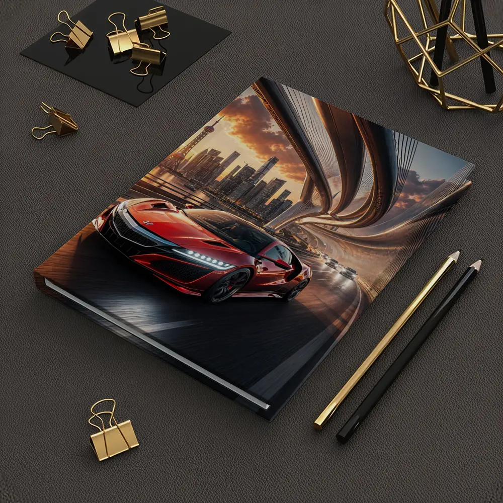 Honda NSX Red Supercar City Bridge Sunset – Notebooks