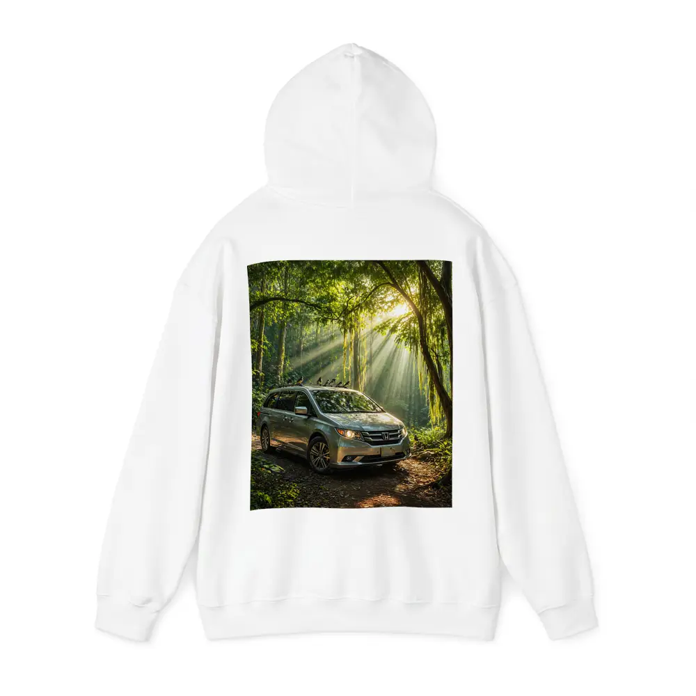 Honda Odyssey Minivan Parked In Forest – Hoodies