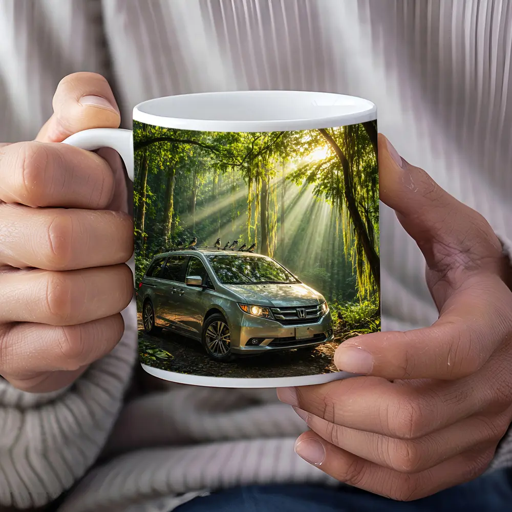 Honda Odyssey Minivan Parked In Forest – Mugs