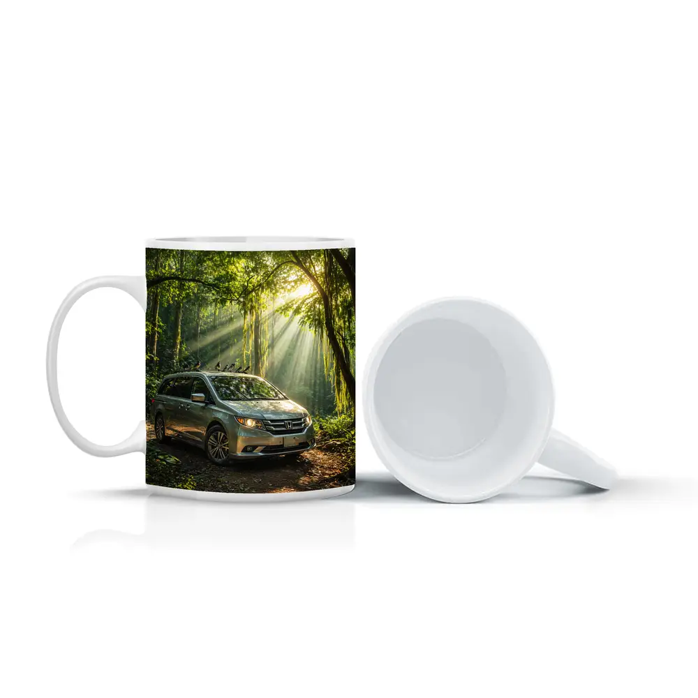 Honda Odyssey Minivan Parked In Forest – Mugs
