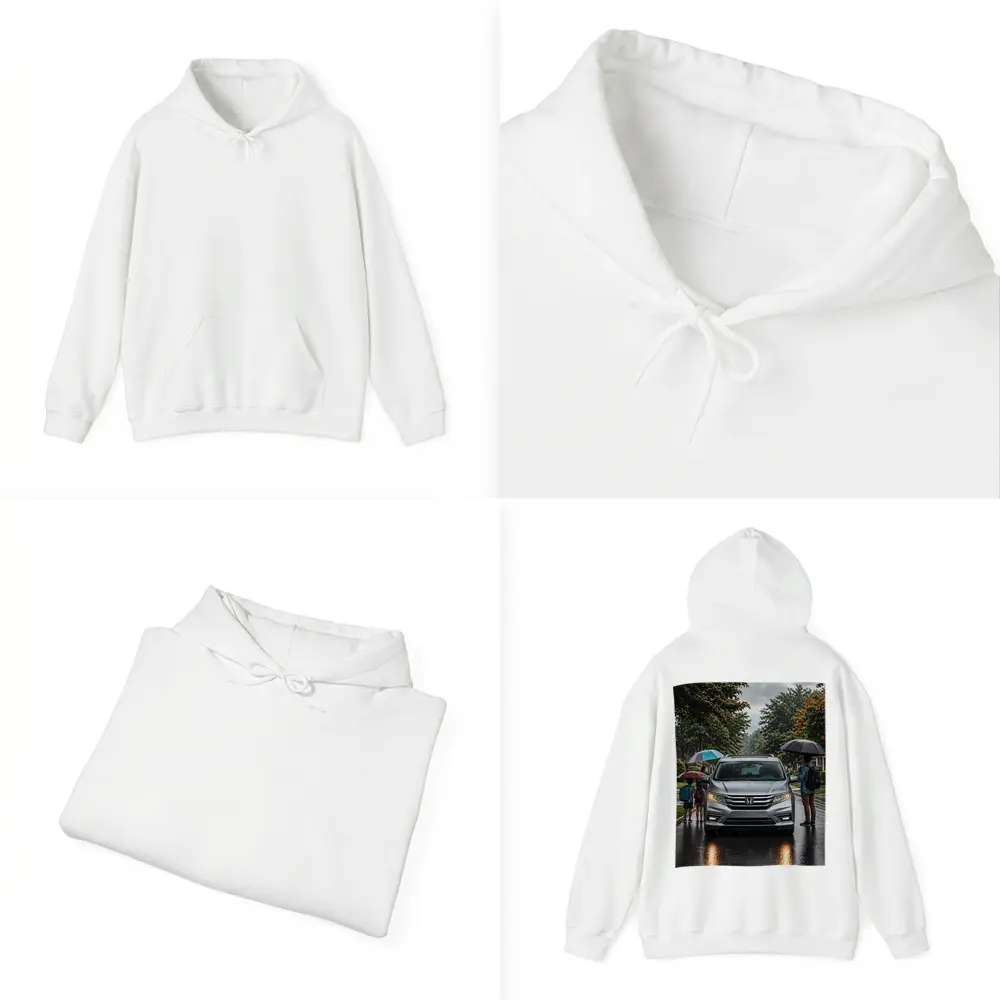 Honda Odyssey Minivan Family Rainy Street – Hoodies