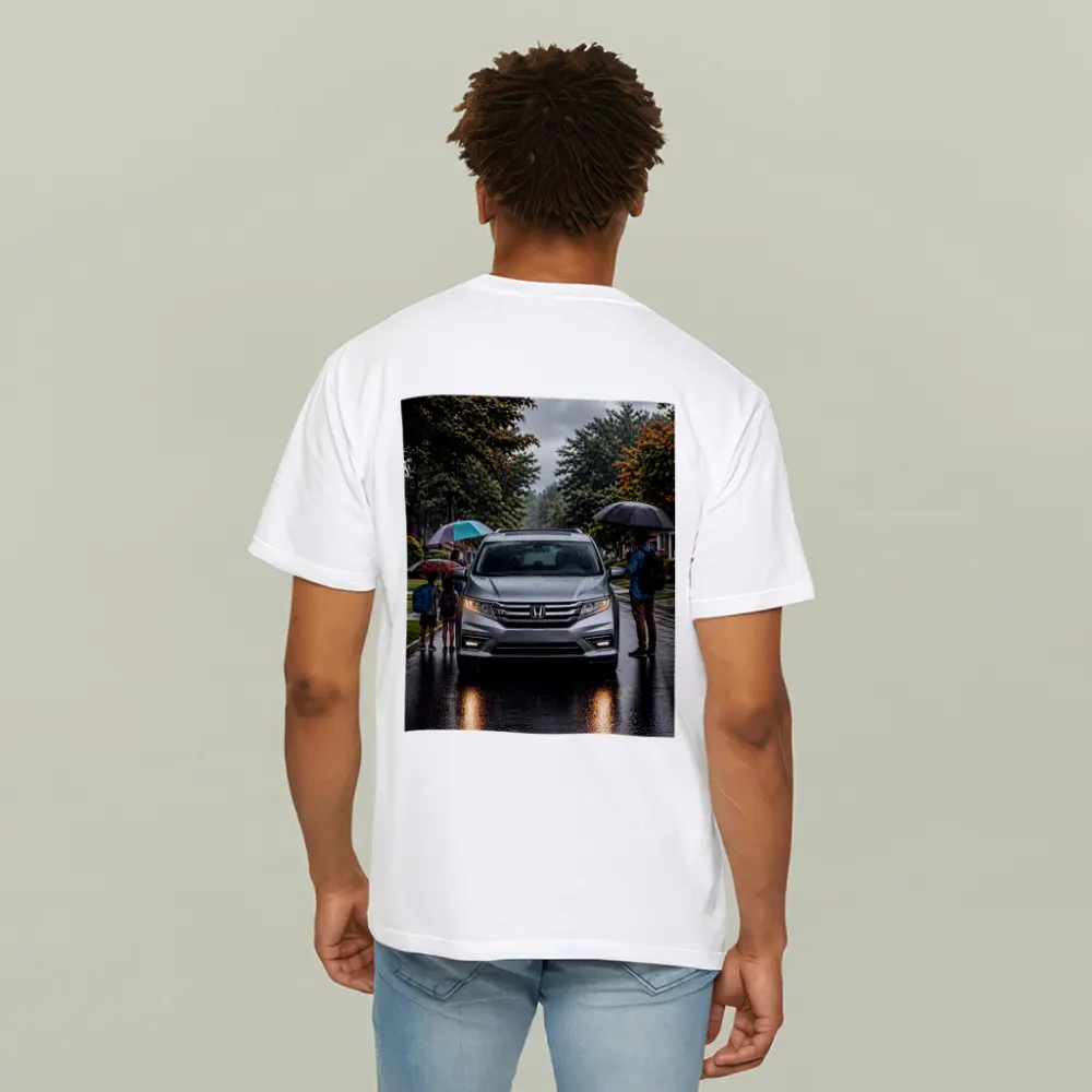 Honda Odyssey Minivan Family Rainy Street – T-Shirts