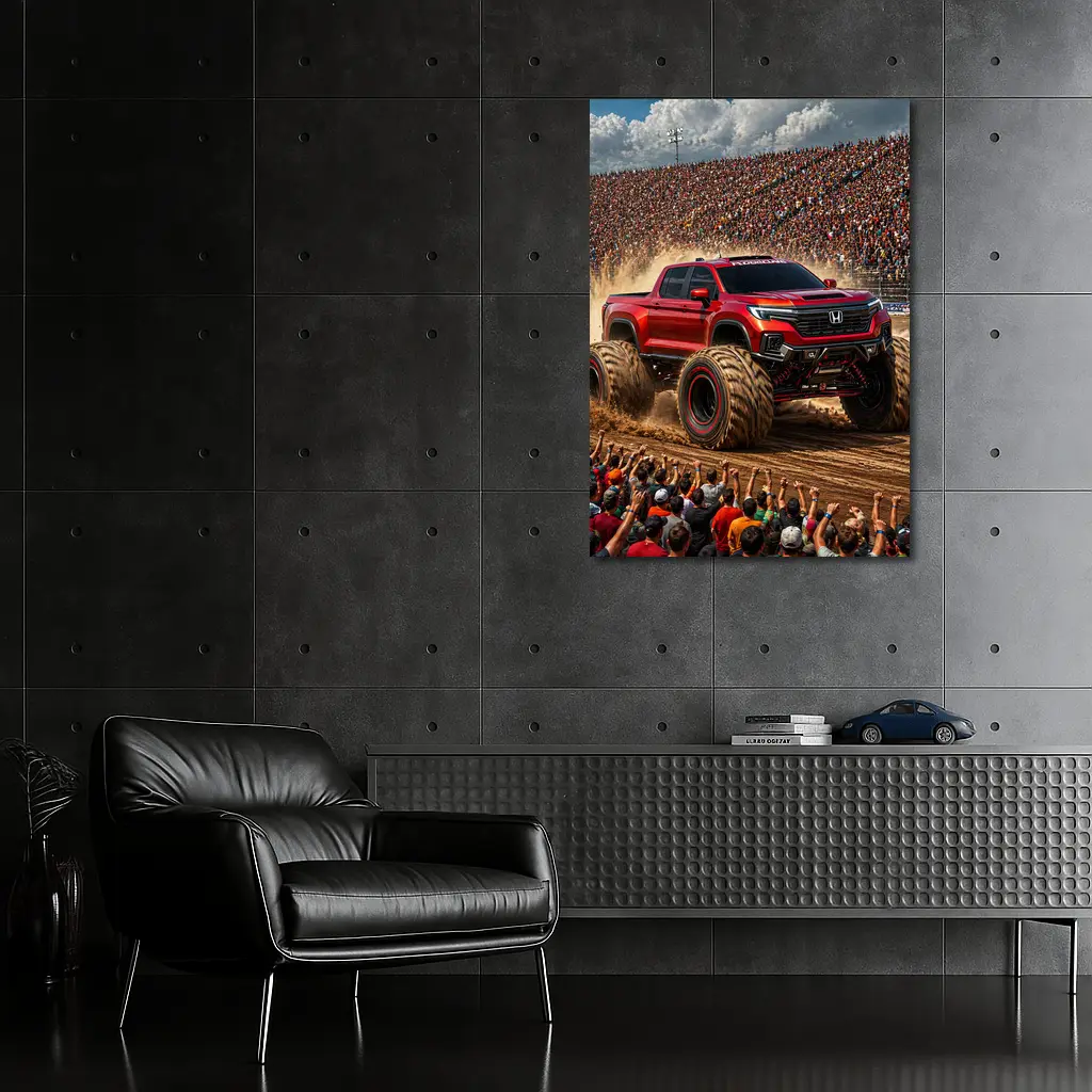 Honda Ridgeline Monster Truck Arena Crowd – Wall Art