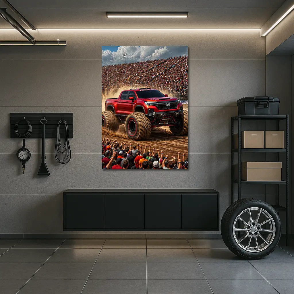 Honda Ridgeline Monster Truck Arena Crowd – Wall Art