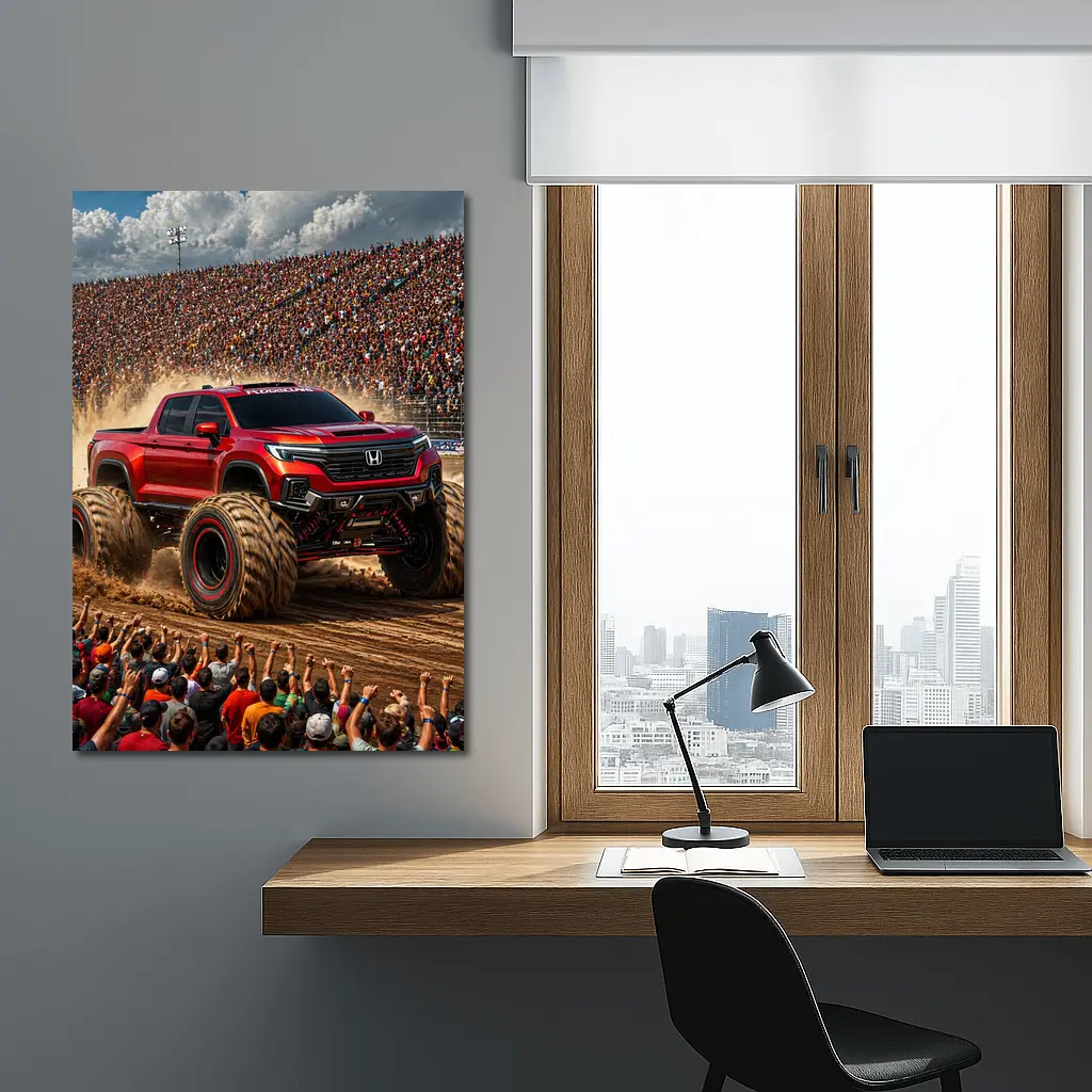 Honda Ridgeline Monster Truck Arena Crowd – Wall Art