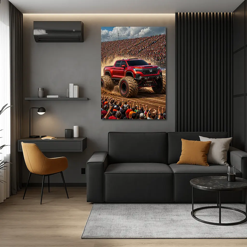 Honda Ridgeline Monster Truck Arena Crowd – Wall Art