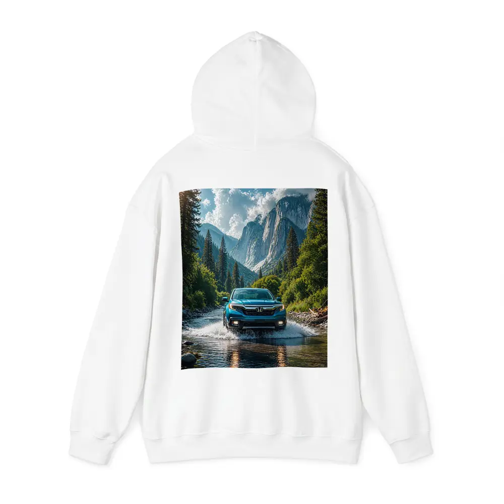 Honda Ridgeline Blue Truck Mountain River – Hoodies