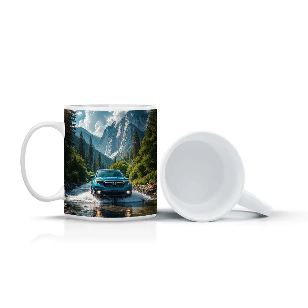 Honda Ridgeline Blue Truck Mountain River – Mugs