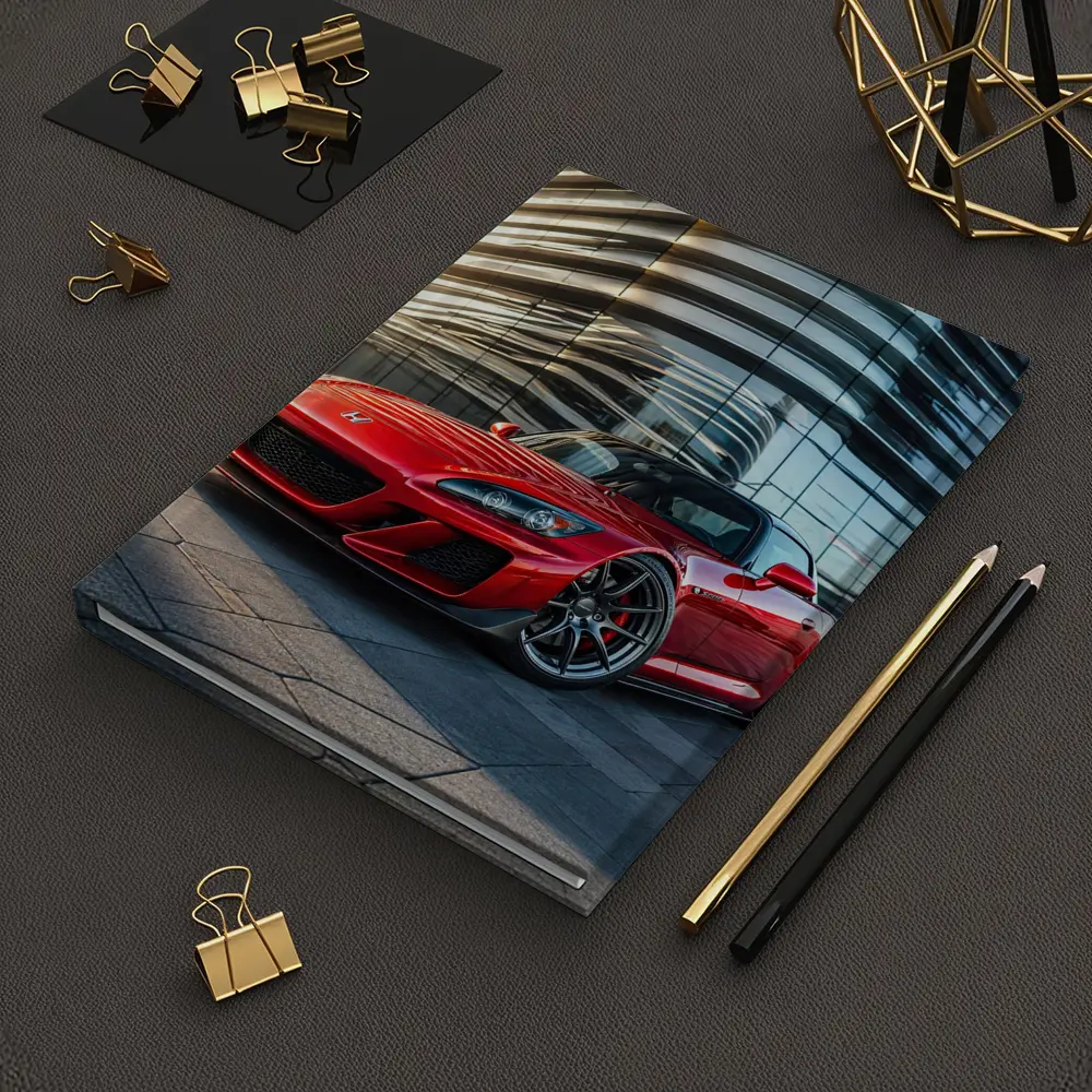 Honda S2000 Red Sports Car Urban Building – Notebooks