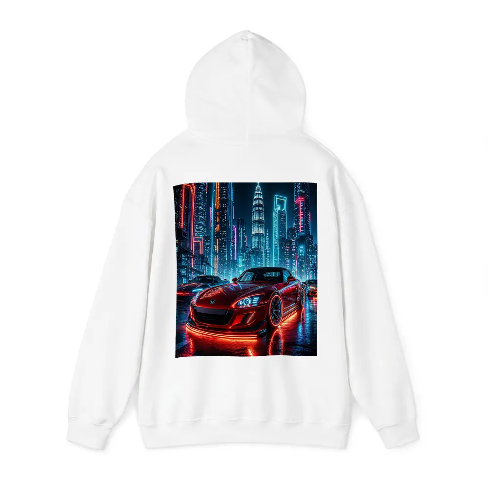 Honda S2000 Red Neon City Night – Hoodies