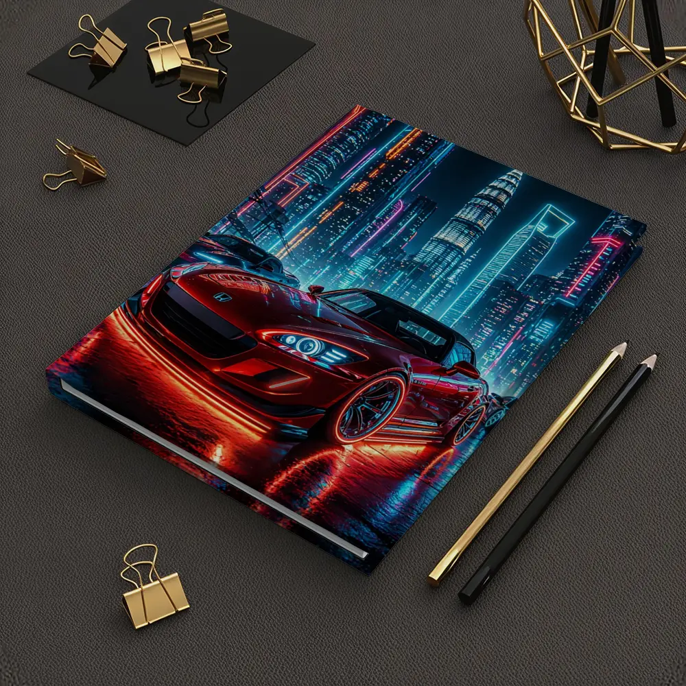 Honda S2000 Red Neon City Night – Notebooks