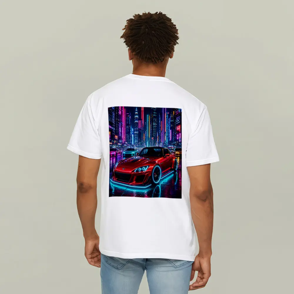 Honda S2000 Red Neon City Night – T-Shirts