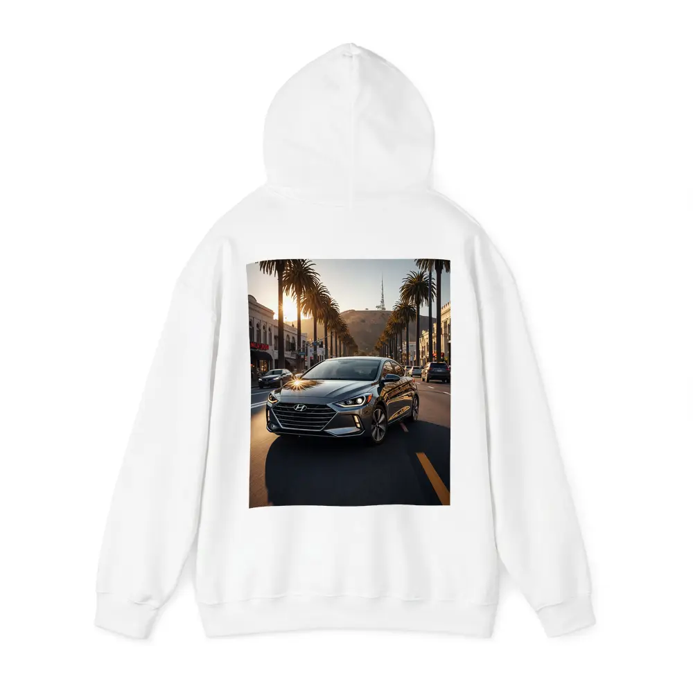 Hyundai Elantra Cruising Los Angeles Palm Boulevard – Hoodies