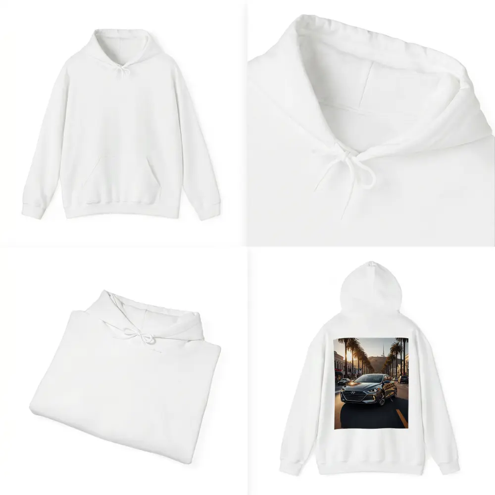 Hyundai Elantra Cruising Los Angeles Palm Boulevard – Hoodies