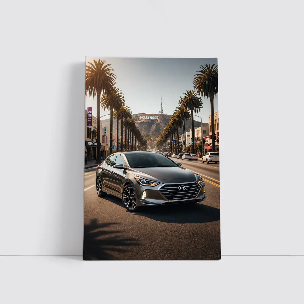 Hyundai Elantra Hollywood Los Angeles Street – Wall Art