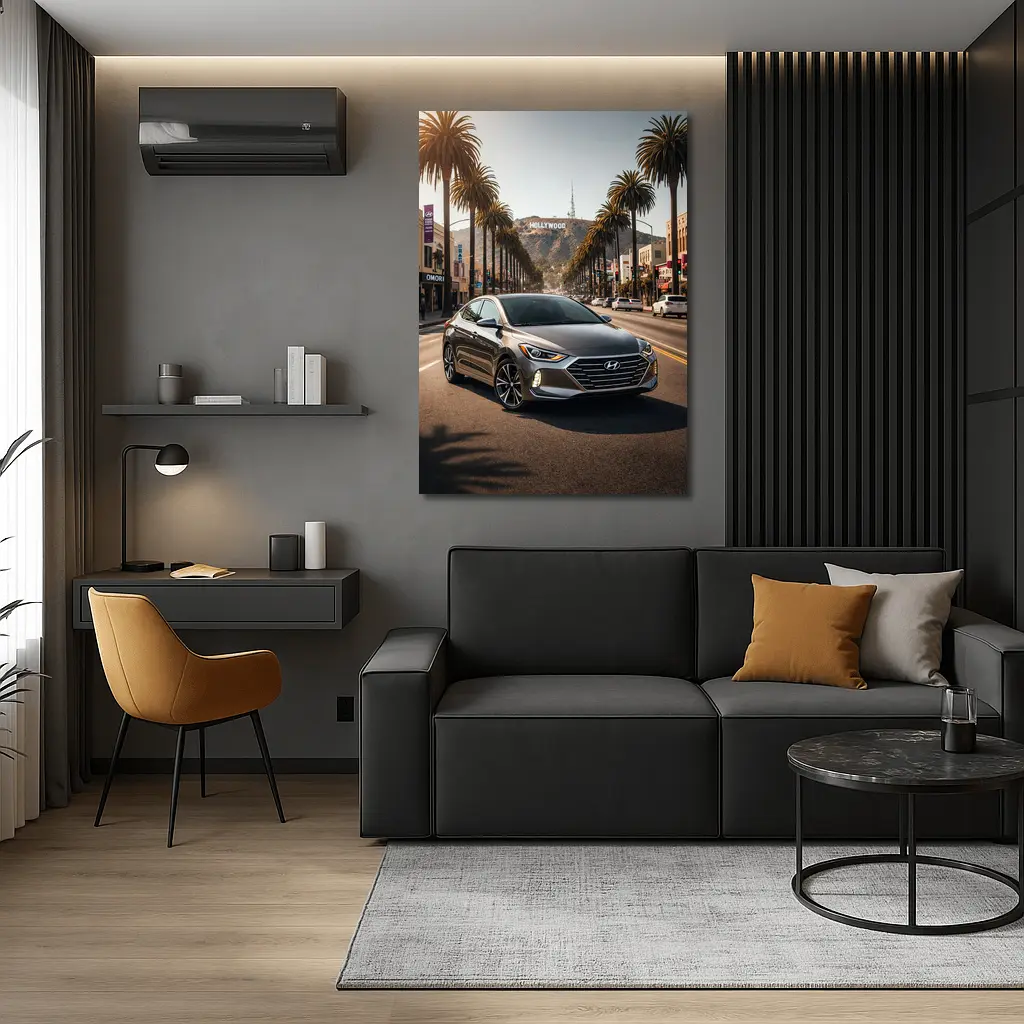 Hyundai Elantra Hollywood Los Angeles Street – Wall Art
