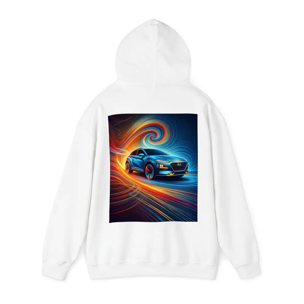 Hyundai Kona SUV Abstract Swirl Art – Hoodies