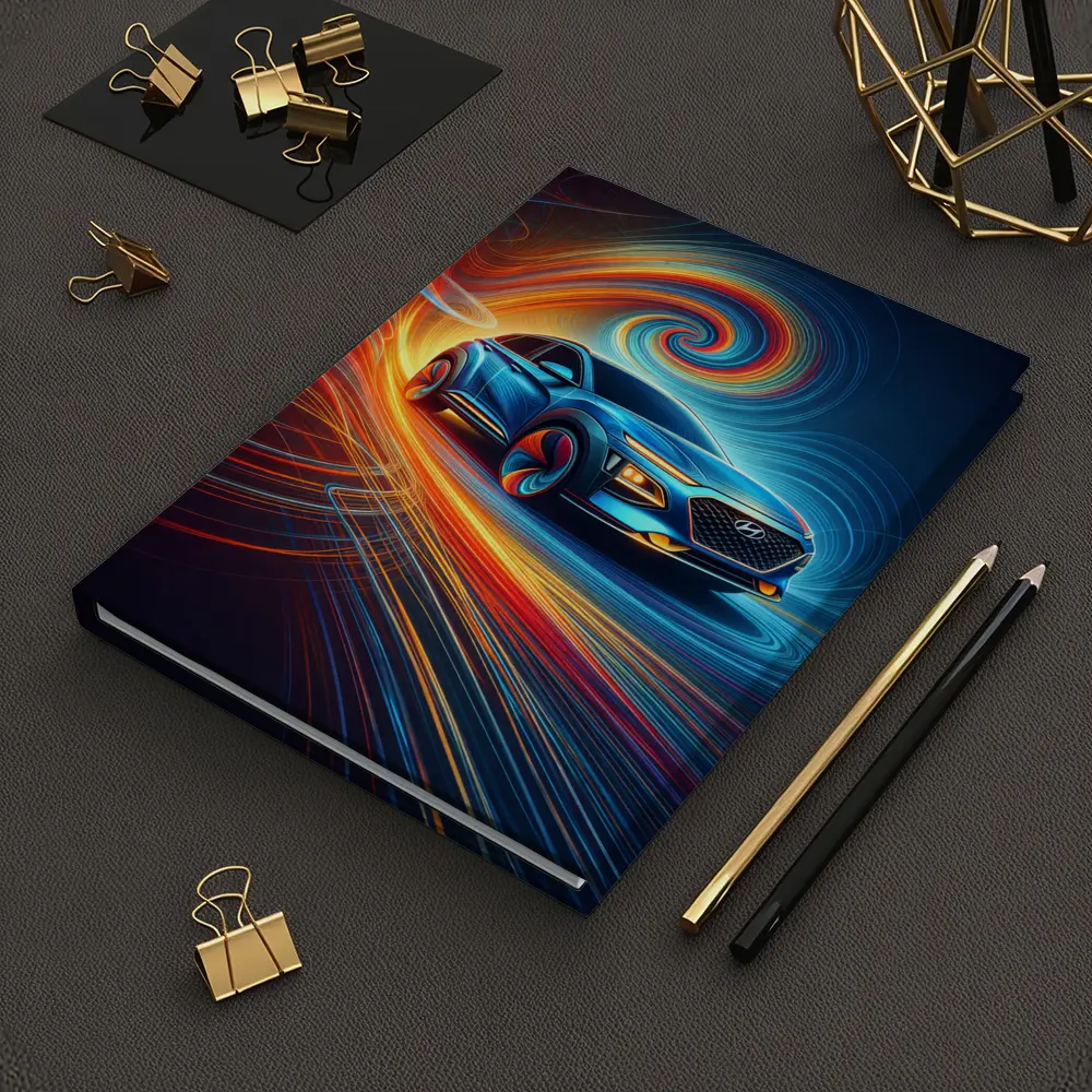 Hyundai Kona SUV Abstract Swirl Art – Notebooks