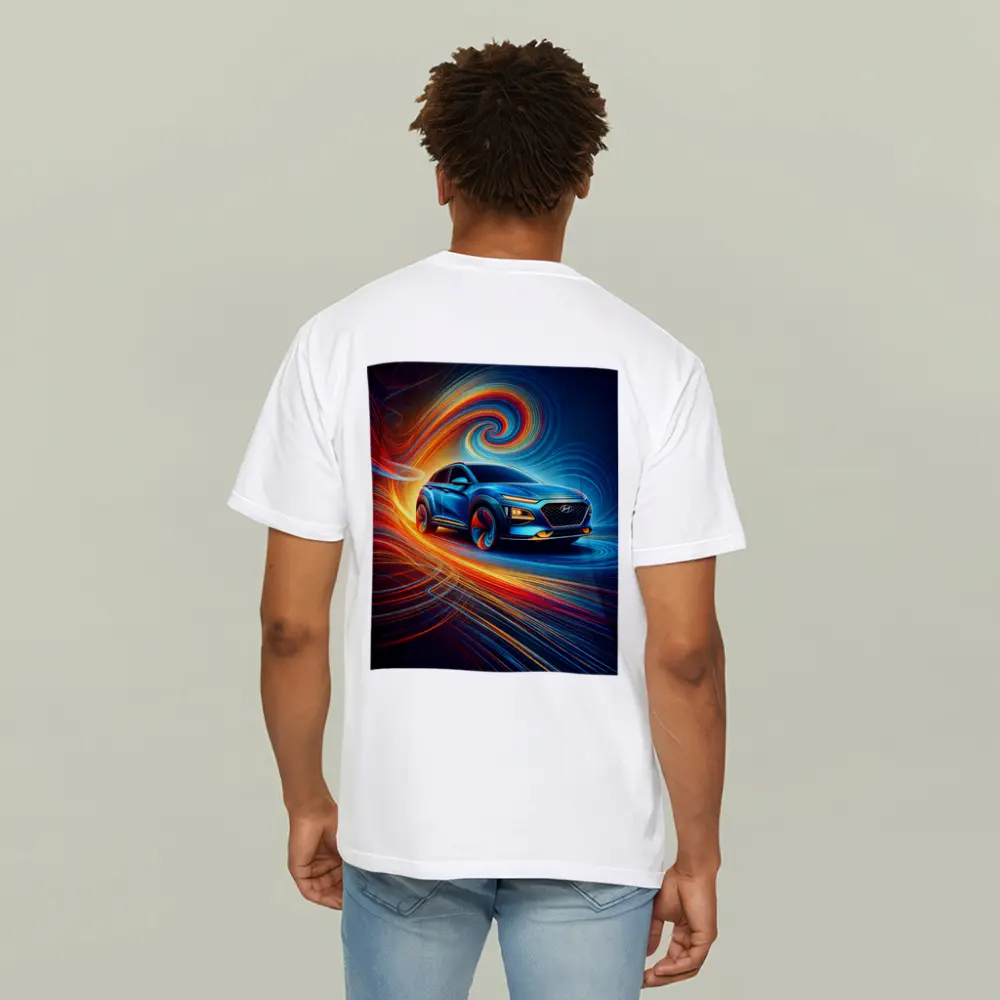 Hyundai Kona SUV Abstract Swirl Art – T-Shirts