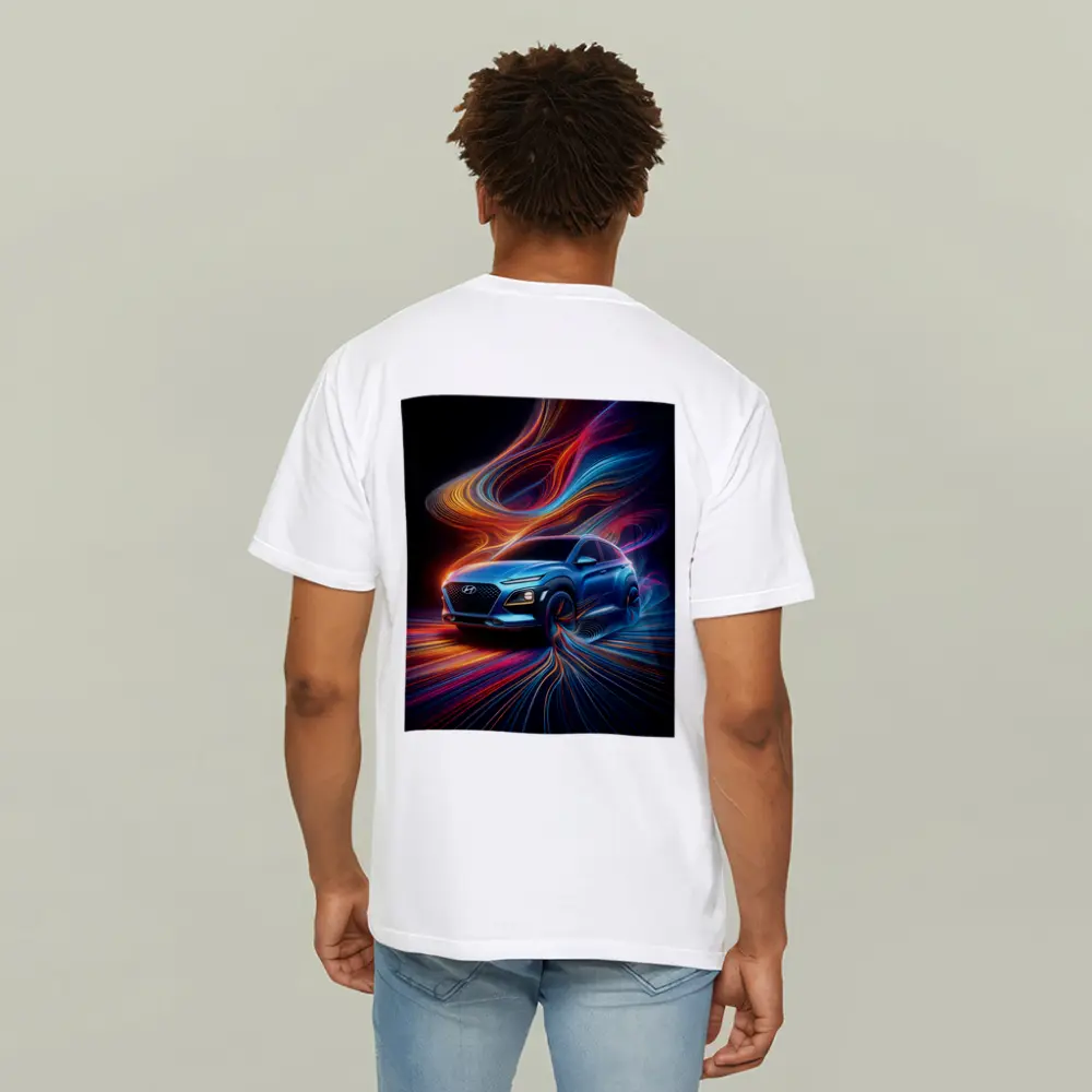 Hyundai Kona Neon Abstract Speed Art – T-Shirts