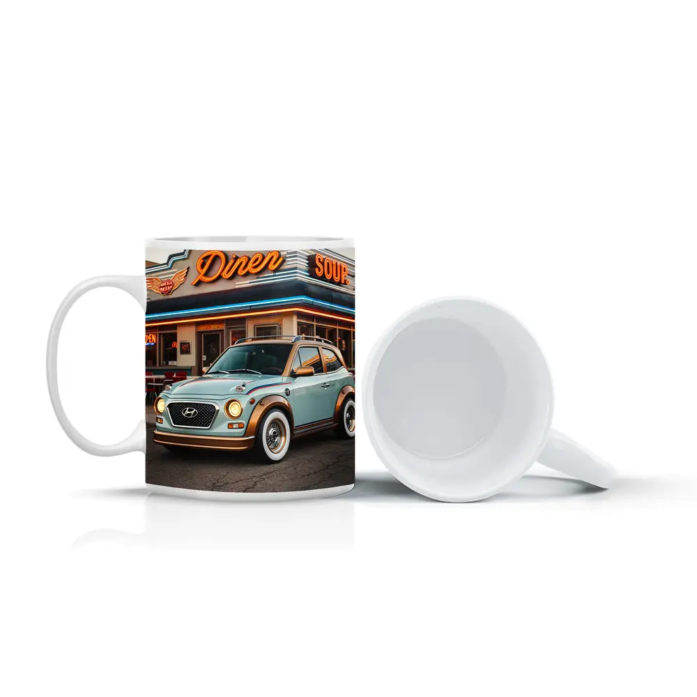 Hyundai Kona Retro Style Classic Diner – Mugs