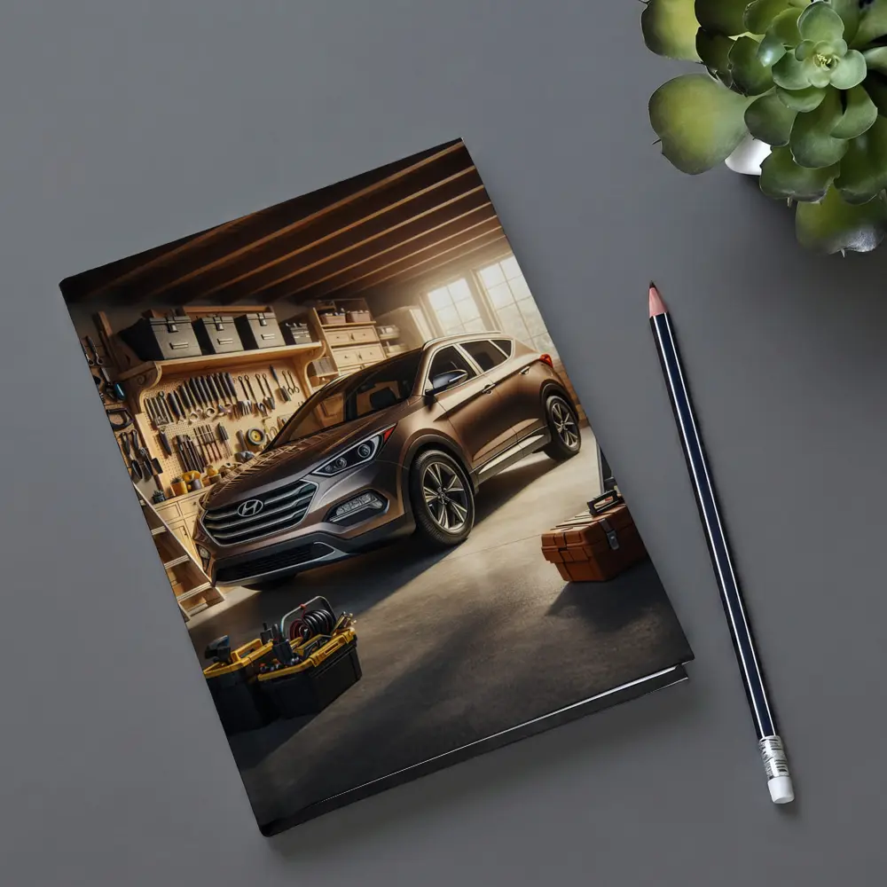Hyundai Santa Fe SUV In Garage – Notebooks