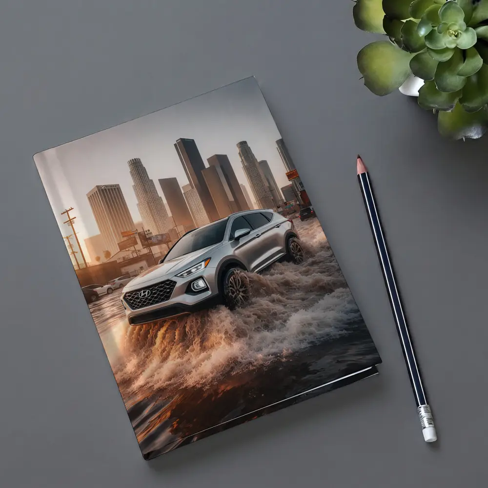 Hyundai Santa Fe Driving Flooded Los Angeles Streets – Notebooks