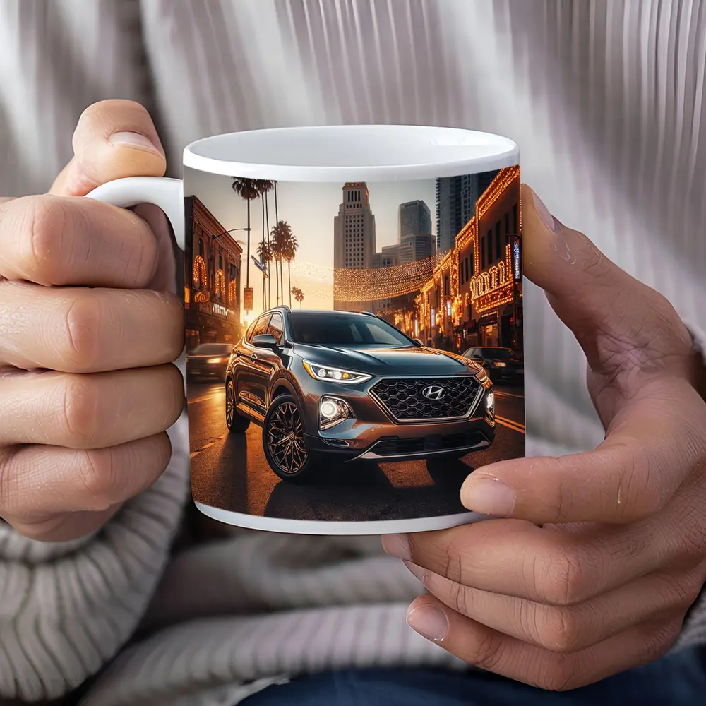 Hyundai Santa Fe Los Angeles City Night – Mugs