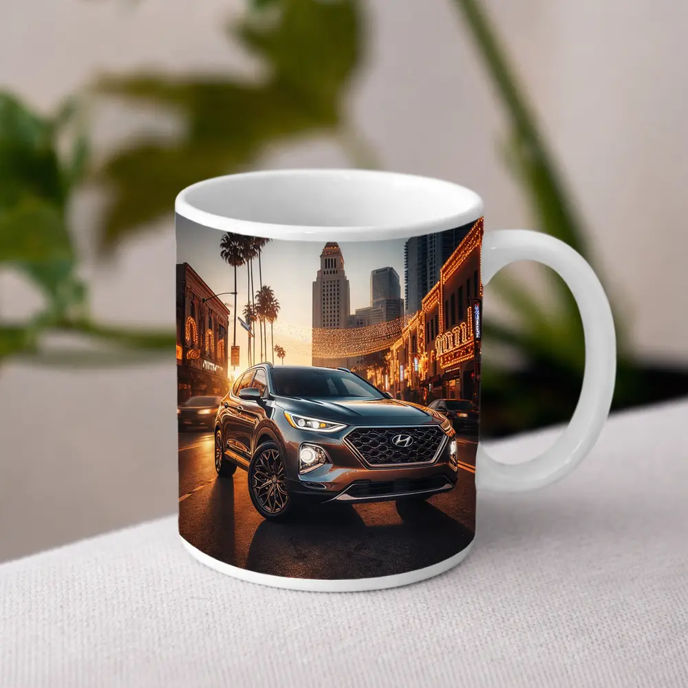 Hyundai Santa Fe Los Angeles City Night – Mugs