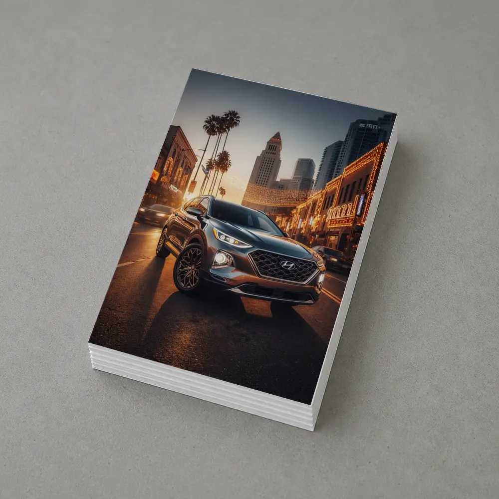 Hyundai Santa Fe Los Angeles City Night – Postcards