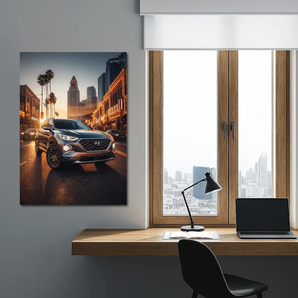 Hyundai Santa Fe Los Angeles City Night – Wall Art