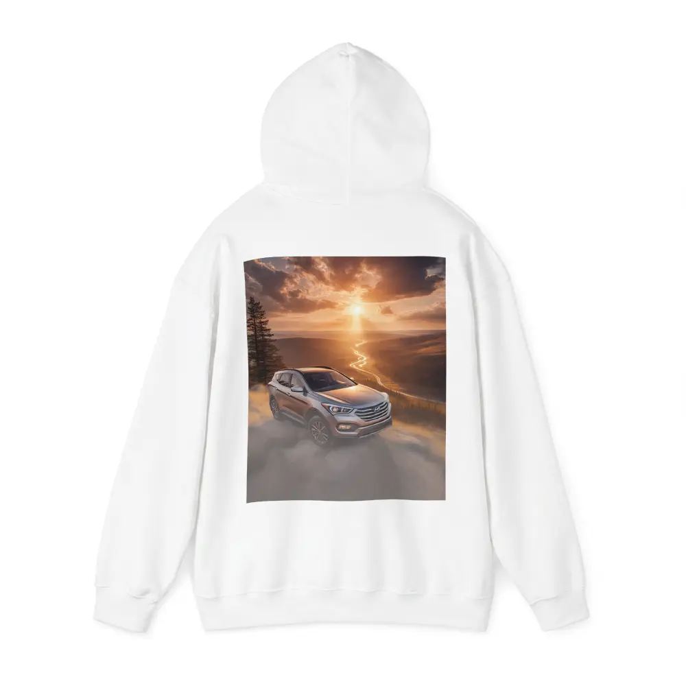 Hyundai Santa Fe Golden Sunset Landscape – Hoodies