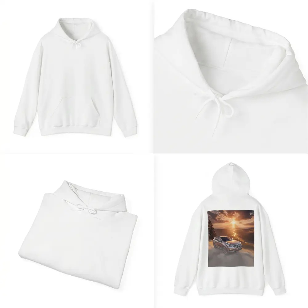 Hyundai Santa Fe Golden Sunset Landscape – Hoodies