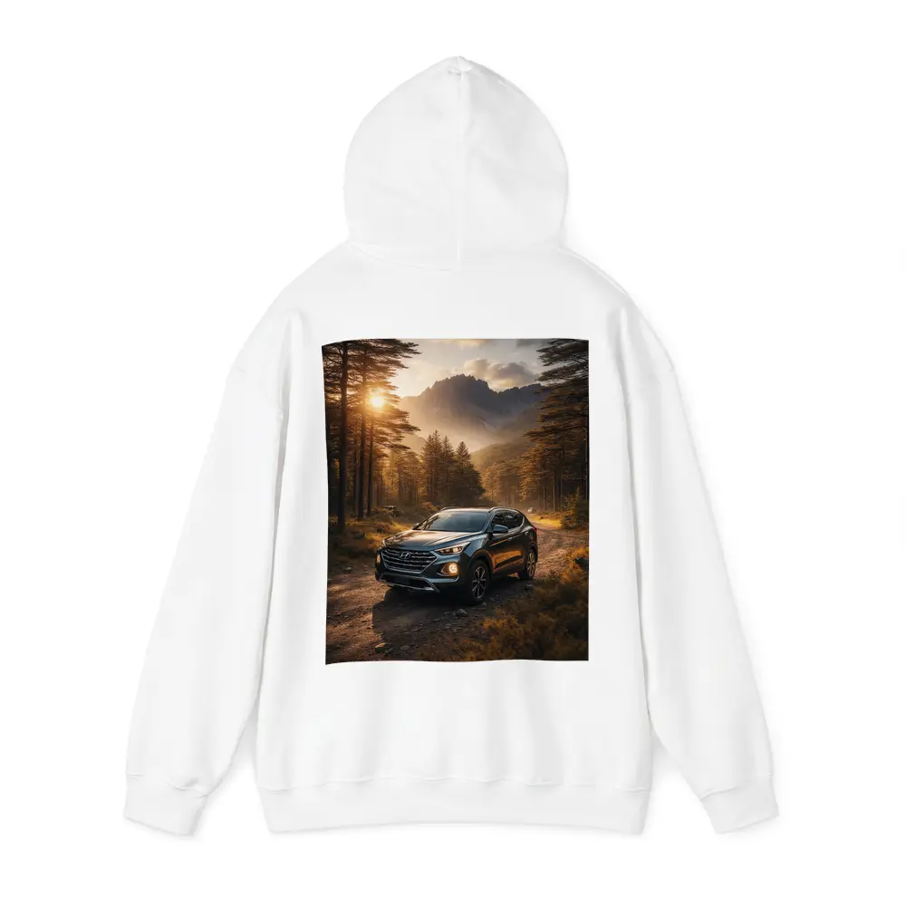 Hyundai Santa Fe Forest Mountain Sunset Drive – Hoodies